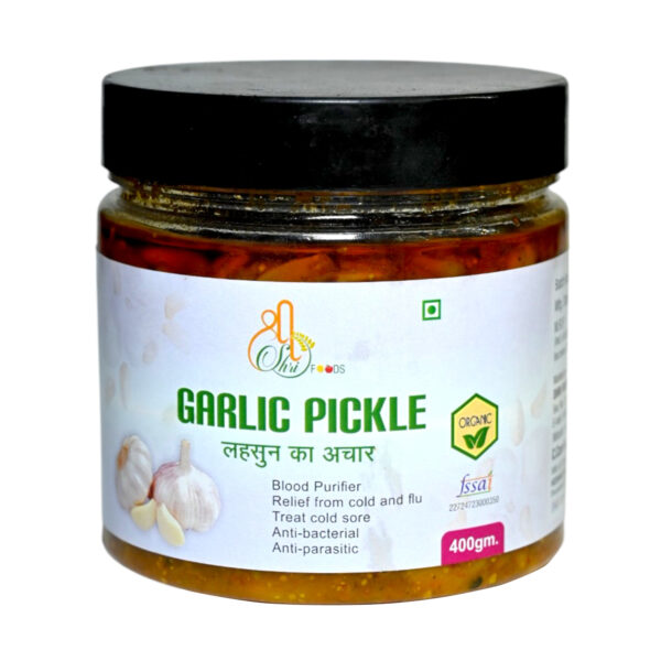Shri Food Organic Garlic Pickle | Lehsun Ka Achar